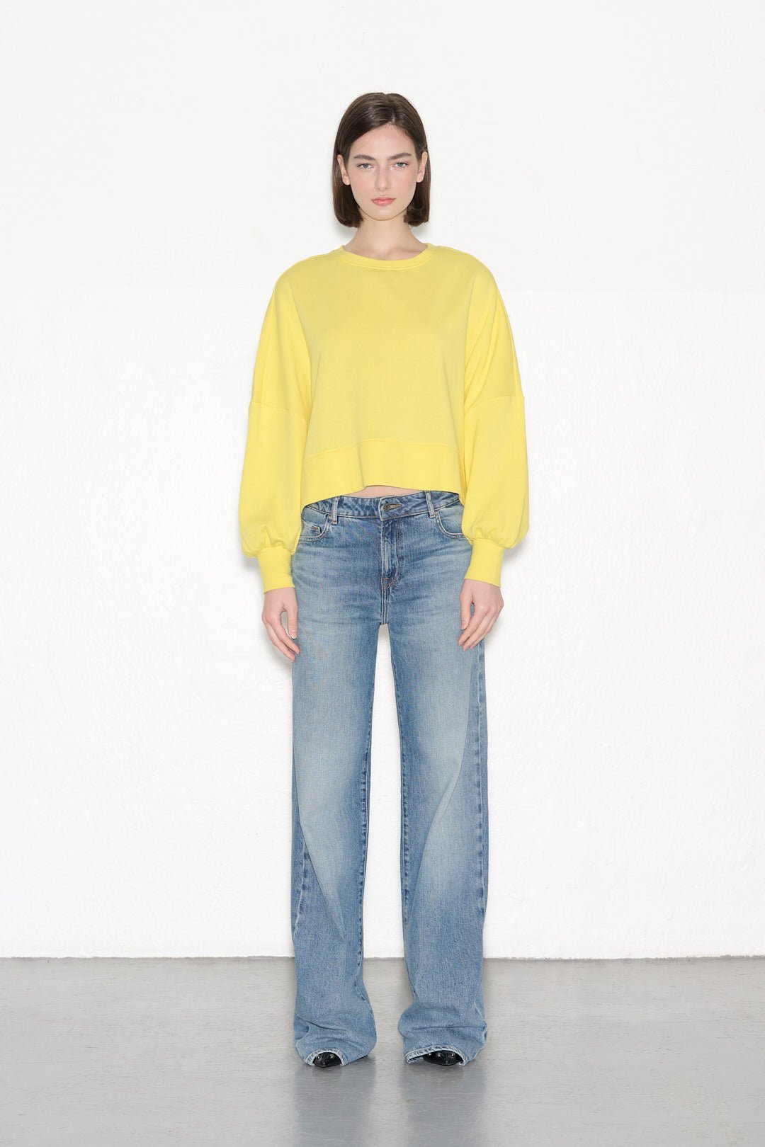 Sweat SAURIA JANE JAUNE PALE - School Rag