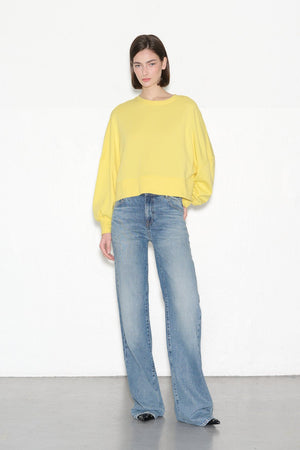 Sweat SAURIA JANE JAUNE PALE - School Rag