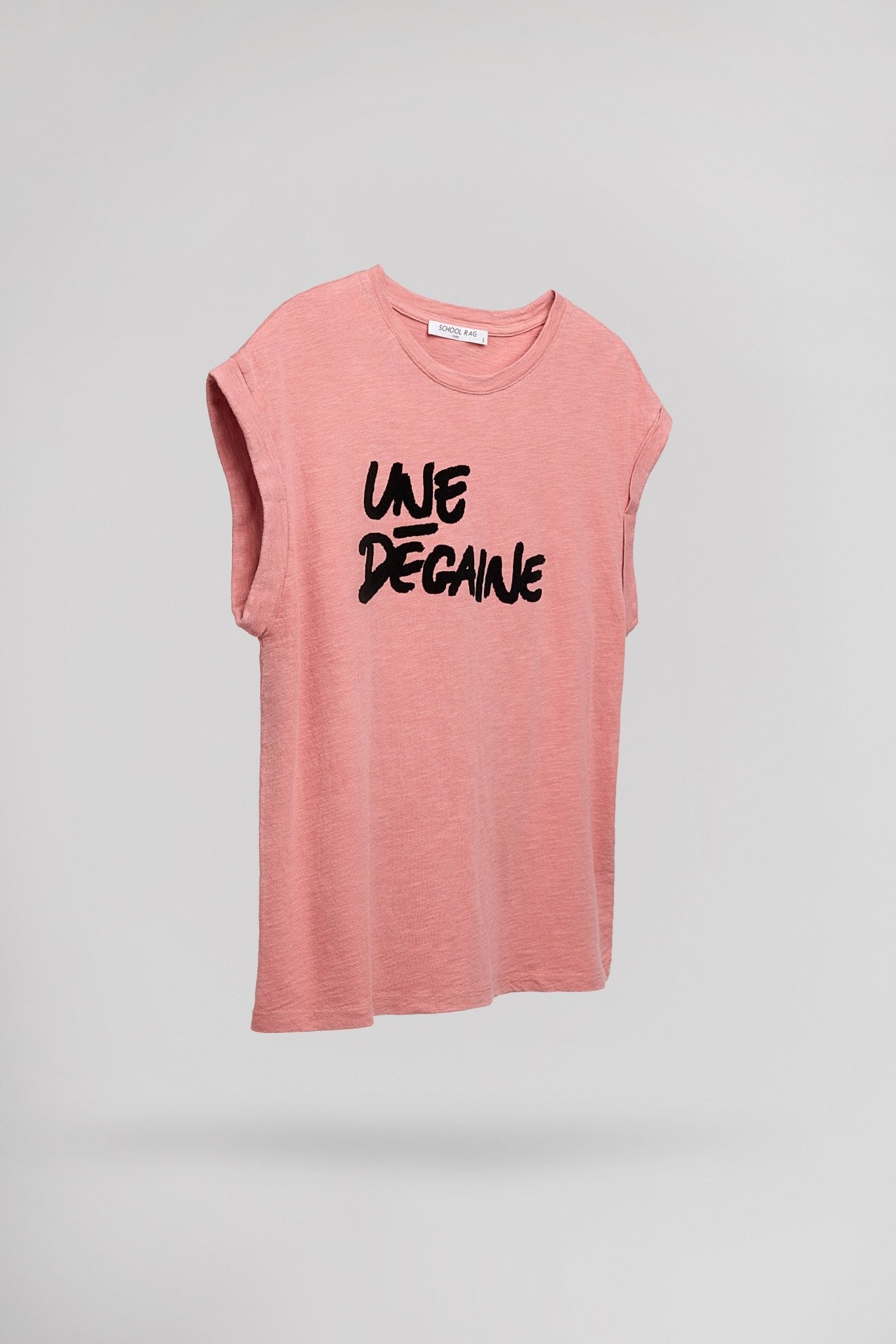 T-shirt casual T - DEGAINE PINK ACID - School Rag