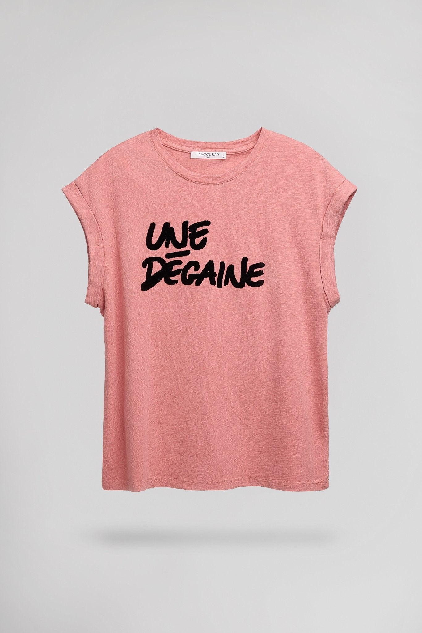 T-shirt casual T - DEGAINE PINK ACID - School Rag