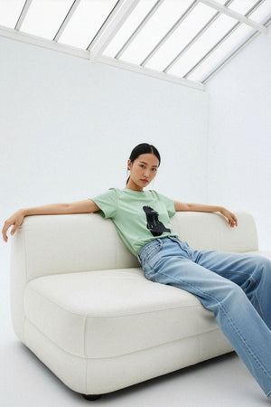 T-shirt casual T - JANE MENTHOL FRESH - School Rag