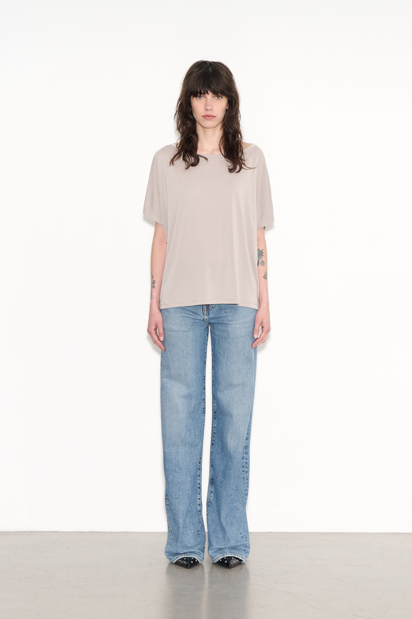 T-shirt casual TINY BEIGE - School Rag