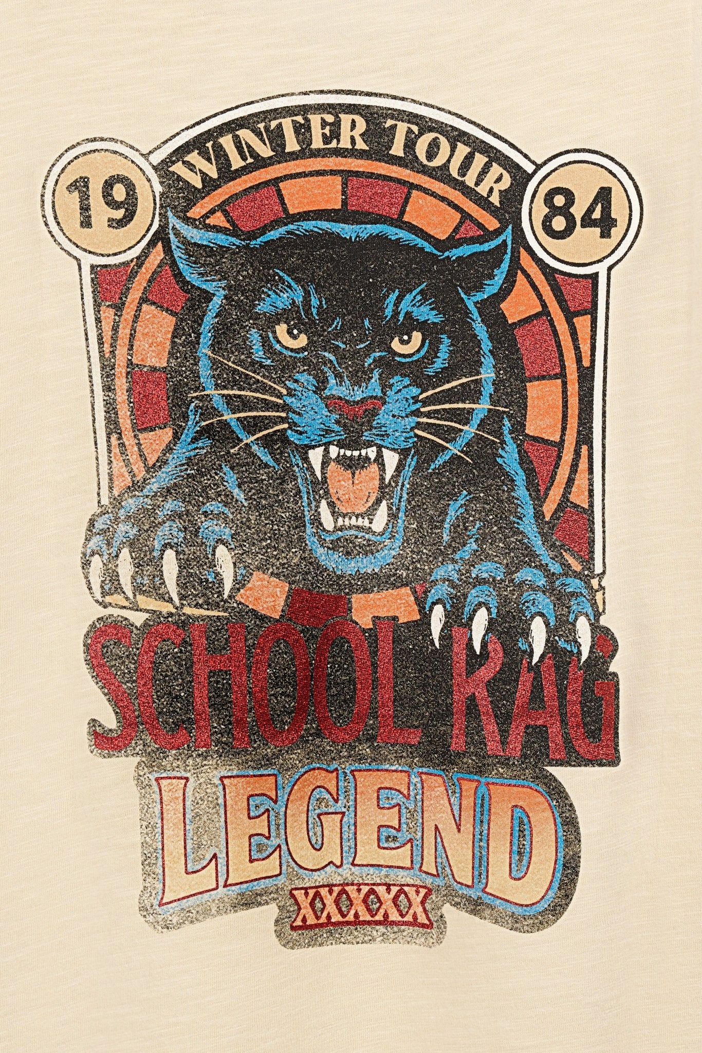 T-shirt délavé vintage LEGEND - School Rag
