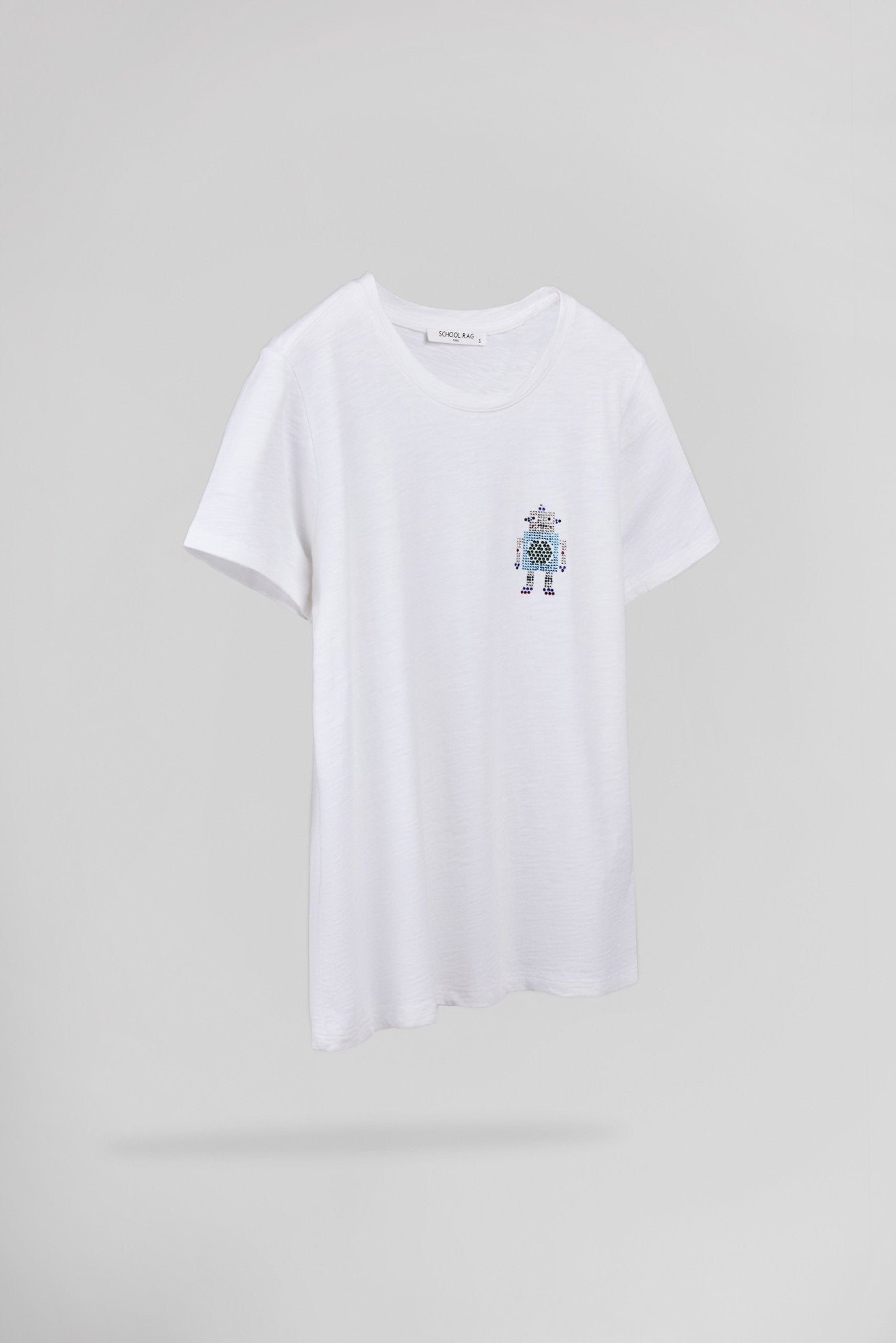T-shirt délavé vintage TESS ROBOT - School Rag