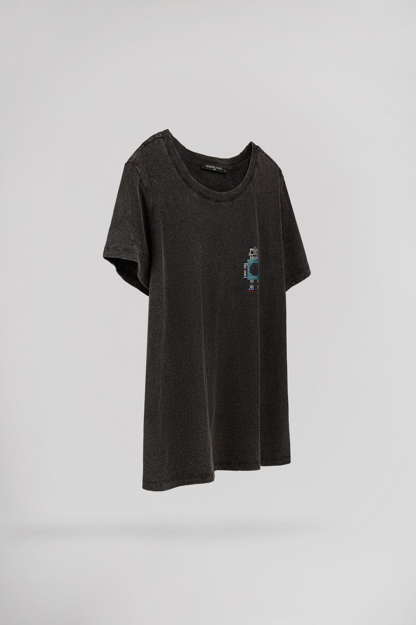T-shirt délavé vintage TESS ROBOT - School Rag