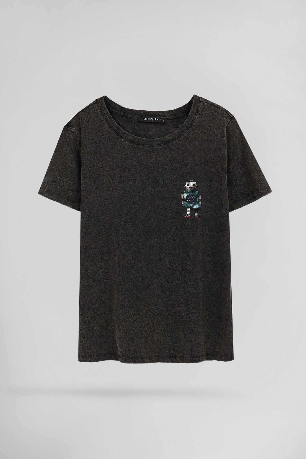 T-shirt délavé vintage TESS ROBOT - School Rag