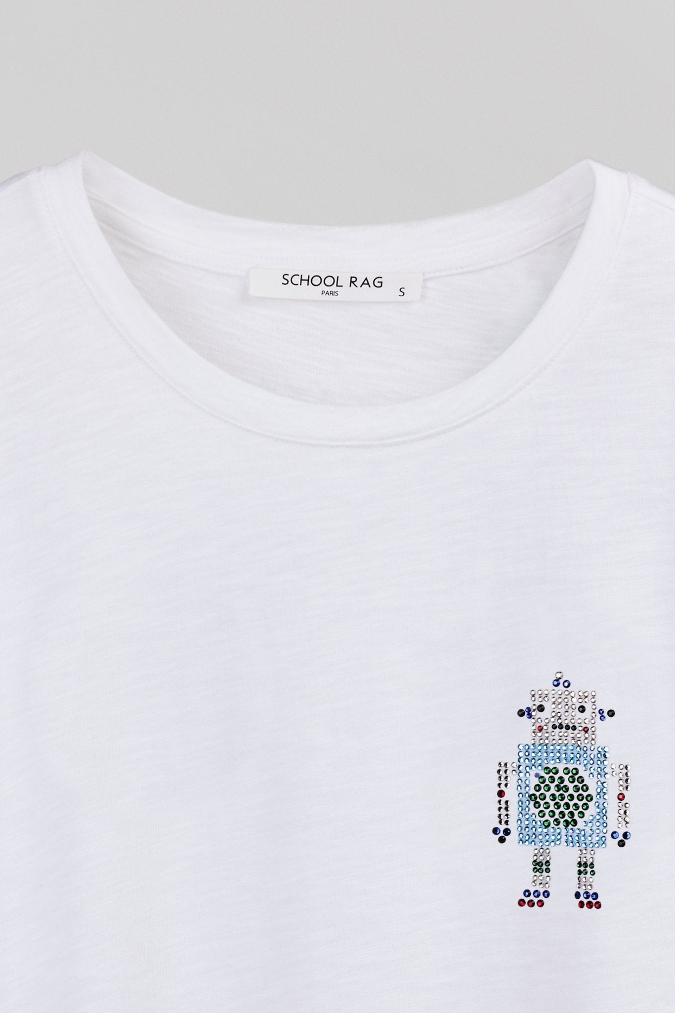 T-shirt délavé vintage TESS ROBOT - School Rag