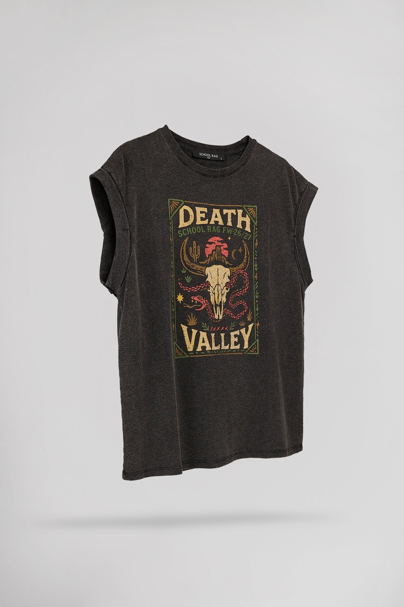 T-shirt délavé vintage VALLEY - School Rag