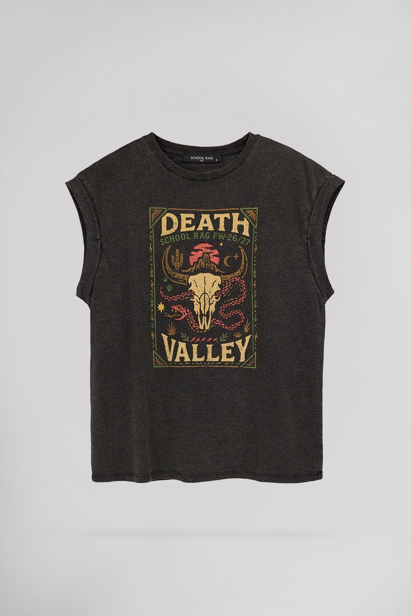 T-shirt délavé vintage VALLEY - School Rag