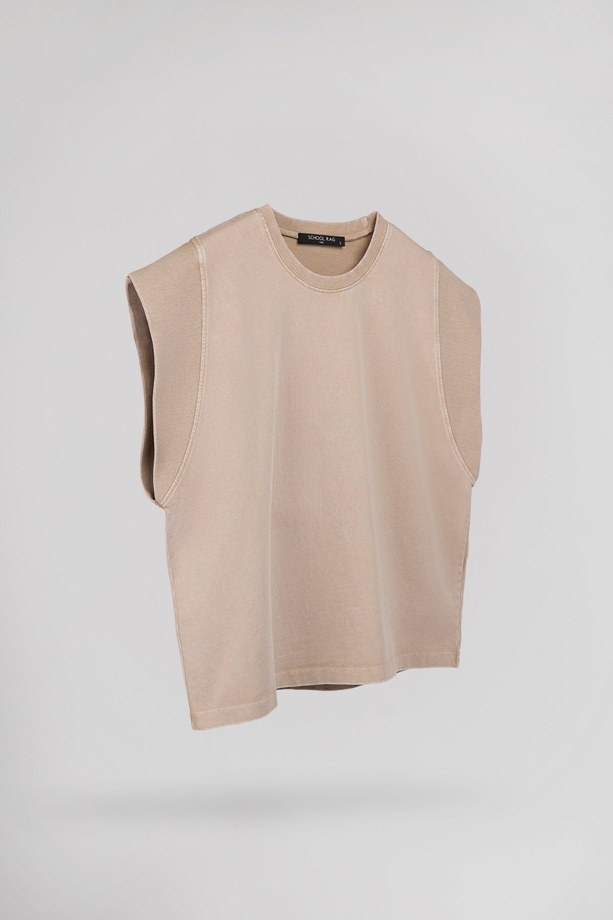 T-shirt sans manche délavé vintage HAWK - School Rag