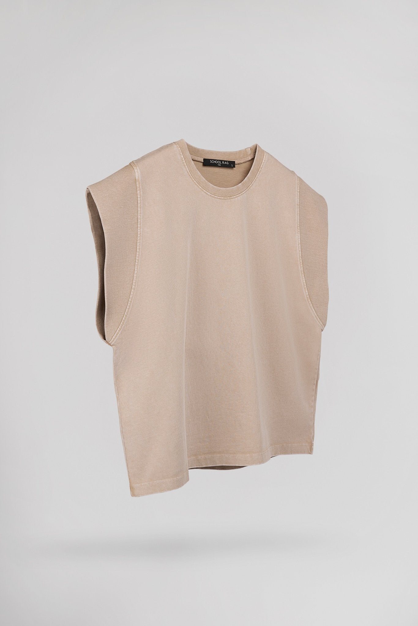 T-shirt sans manche délavé vintage HAWK - School Rag
