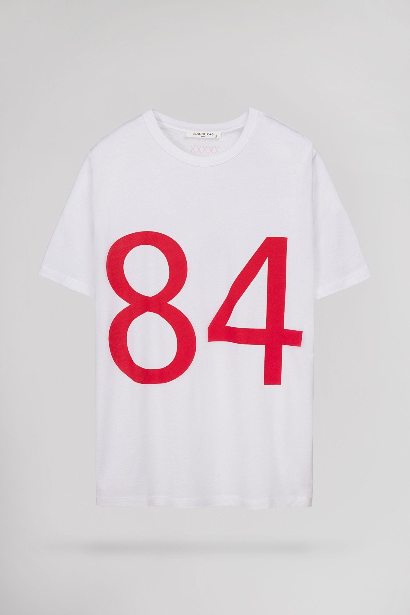 T-shirt T - 84 BLANC (RED CROSS) - School Rag
