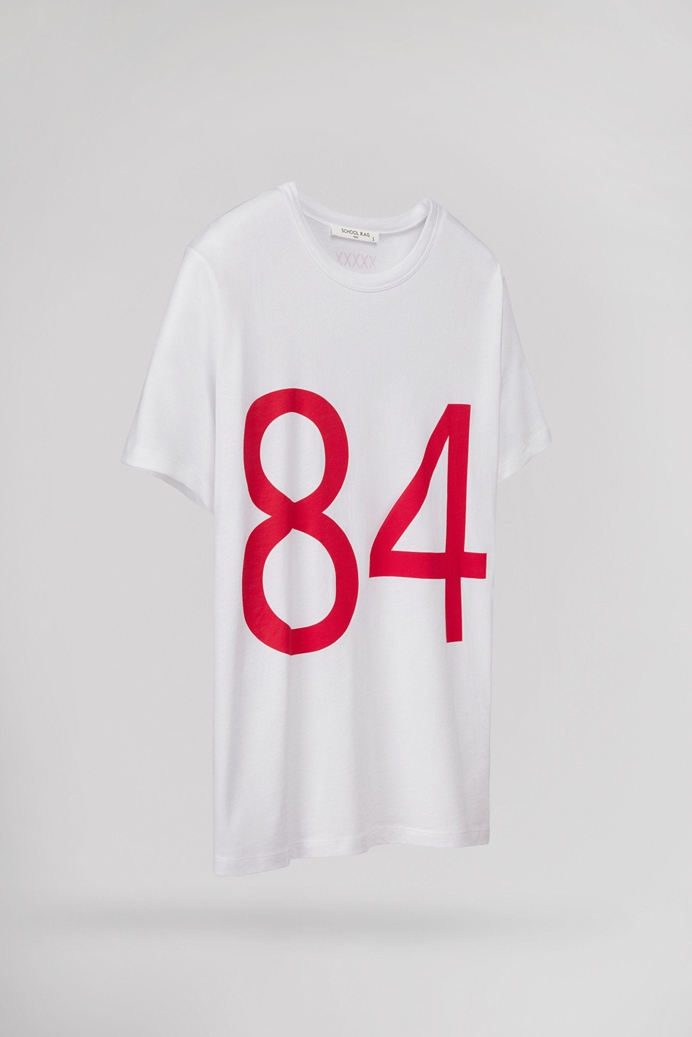 T-shirt T - 84 BLANC (RED CROSS) - School Rag