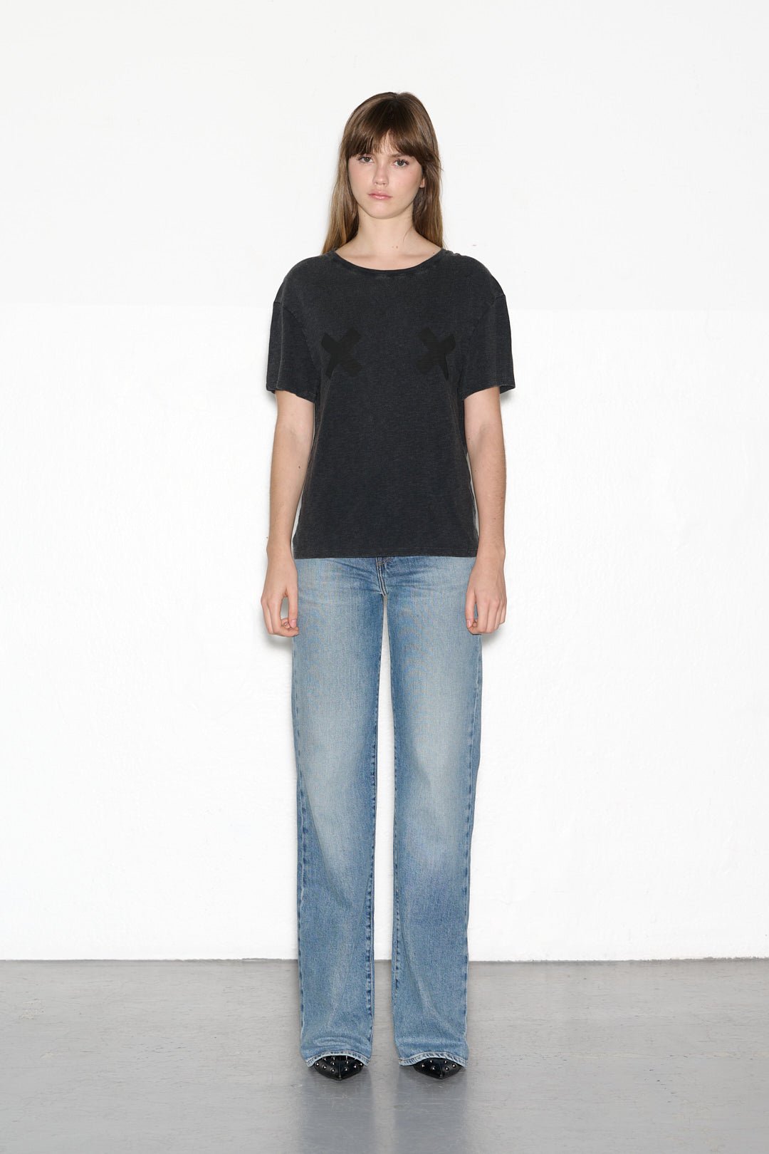 T-shirt T - ACID DARK GREY - School Rag