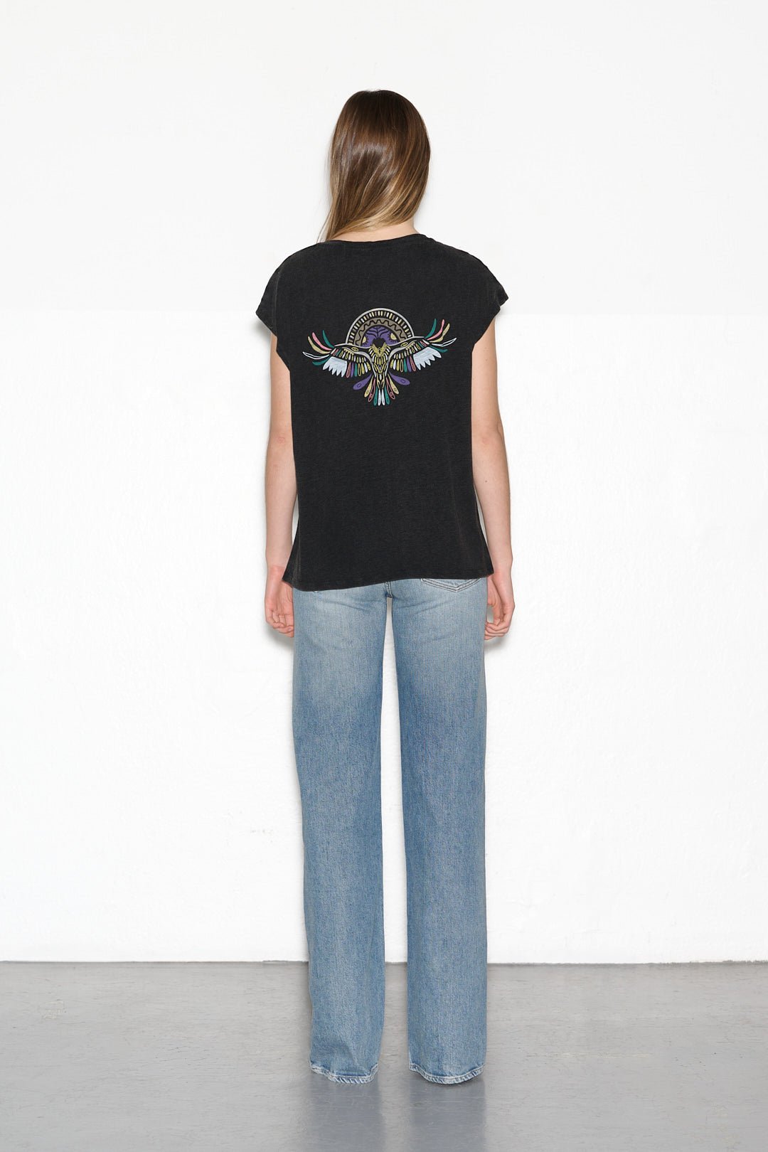T-shirt T - AGUILA DARK GREY COLORED - School Rag