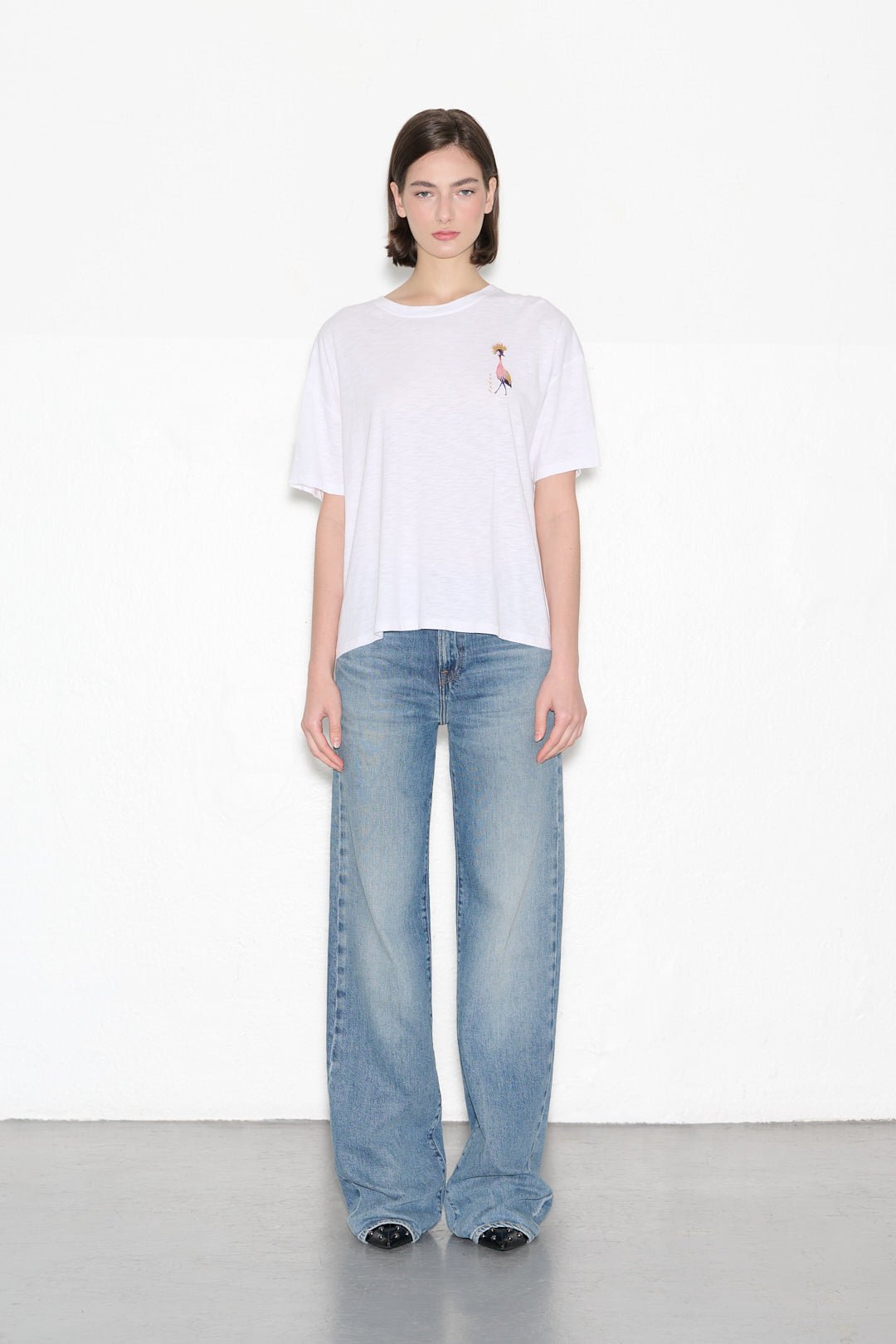 T-shirt T - BIRDY BLANC - School Rag