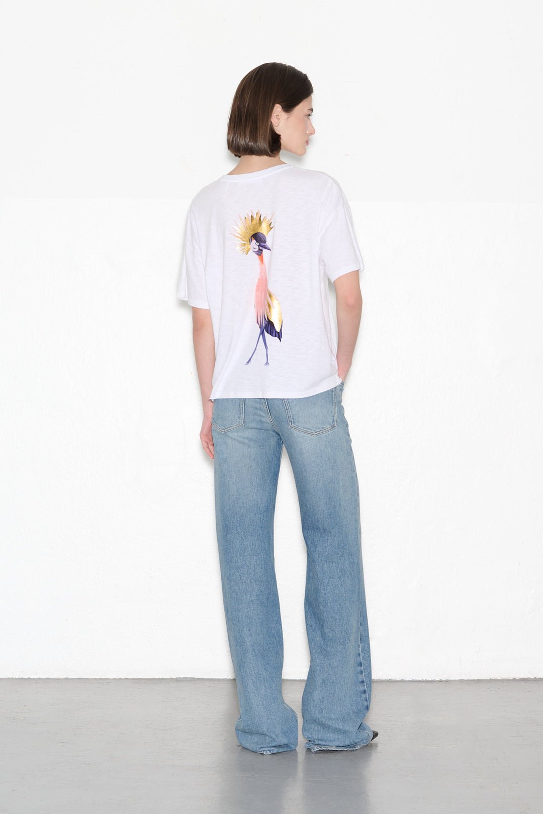 T-shirt T - BIRDY BLANC - School Rag