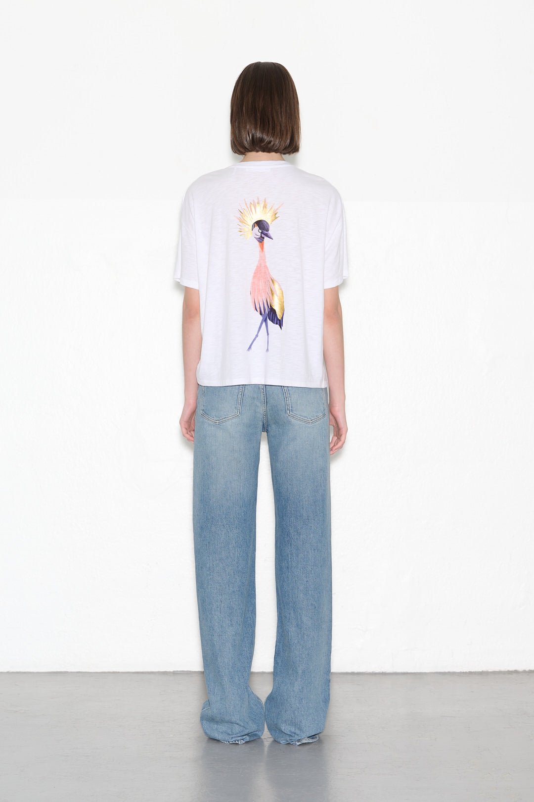 T-shirt T - BIRDY BLANC - School Rag