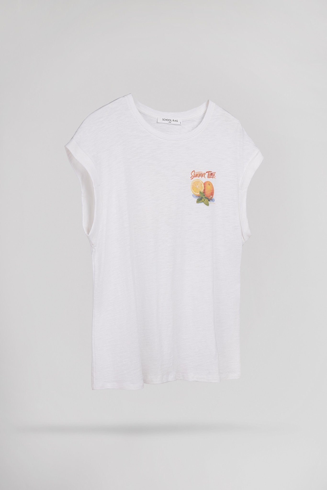 T-shirt T - COCKTAIL BLANC - School Rag