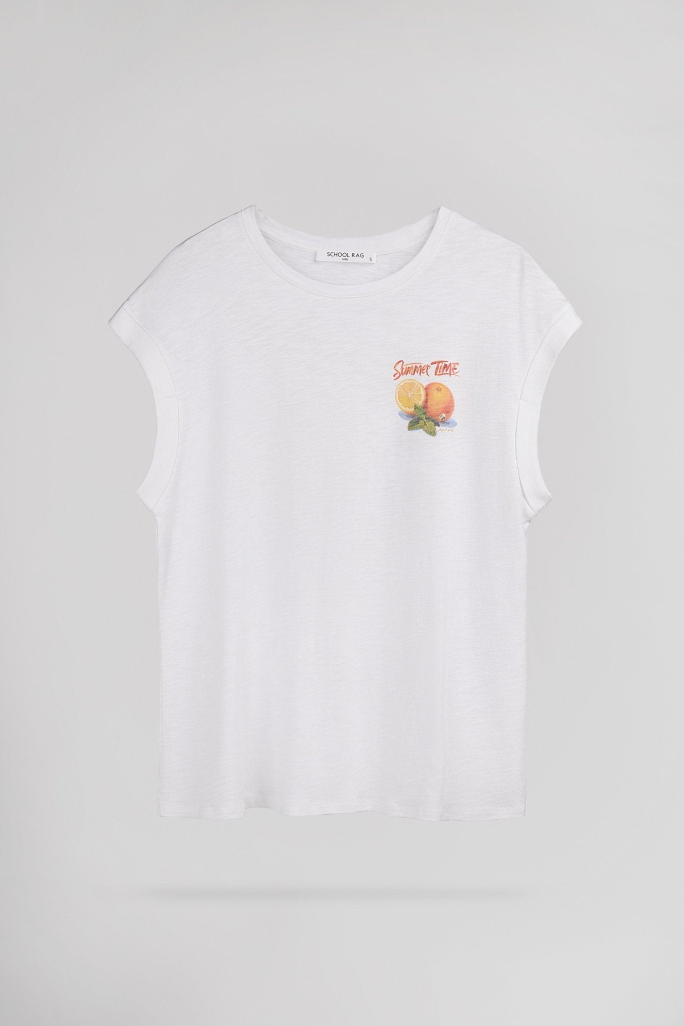 T-shirt T - COCKTAIL BLANC - School Rag