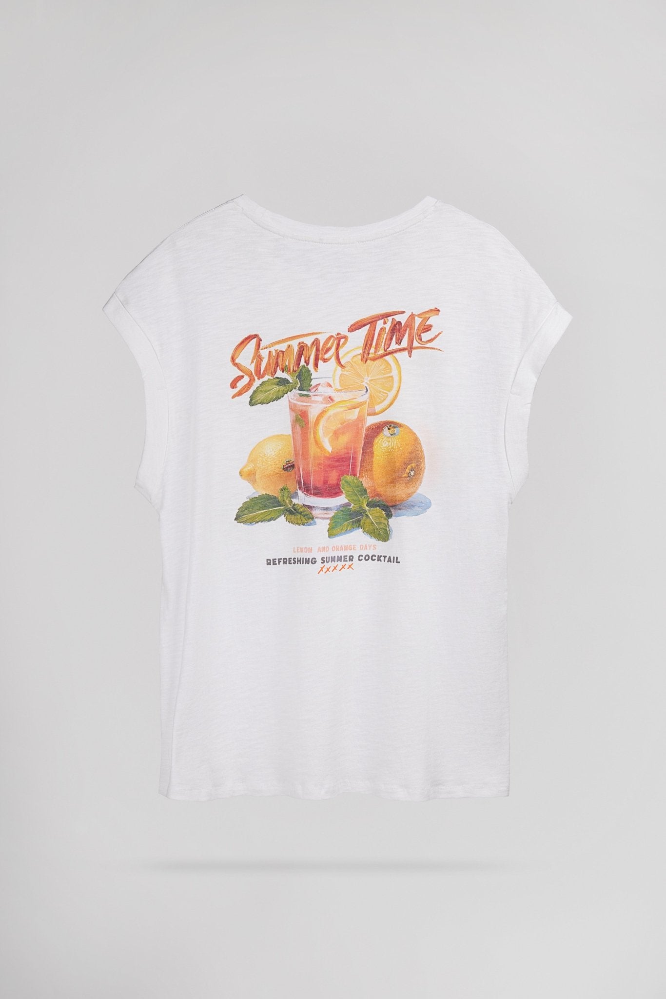 T-shirt T - COCKTAIL BLANC - School Rag