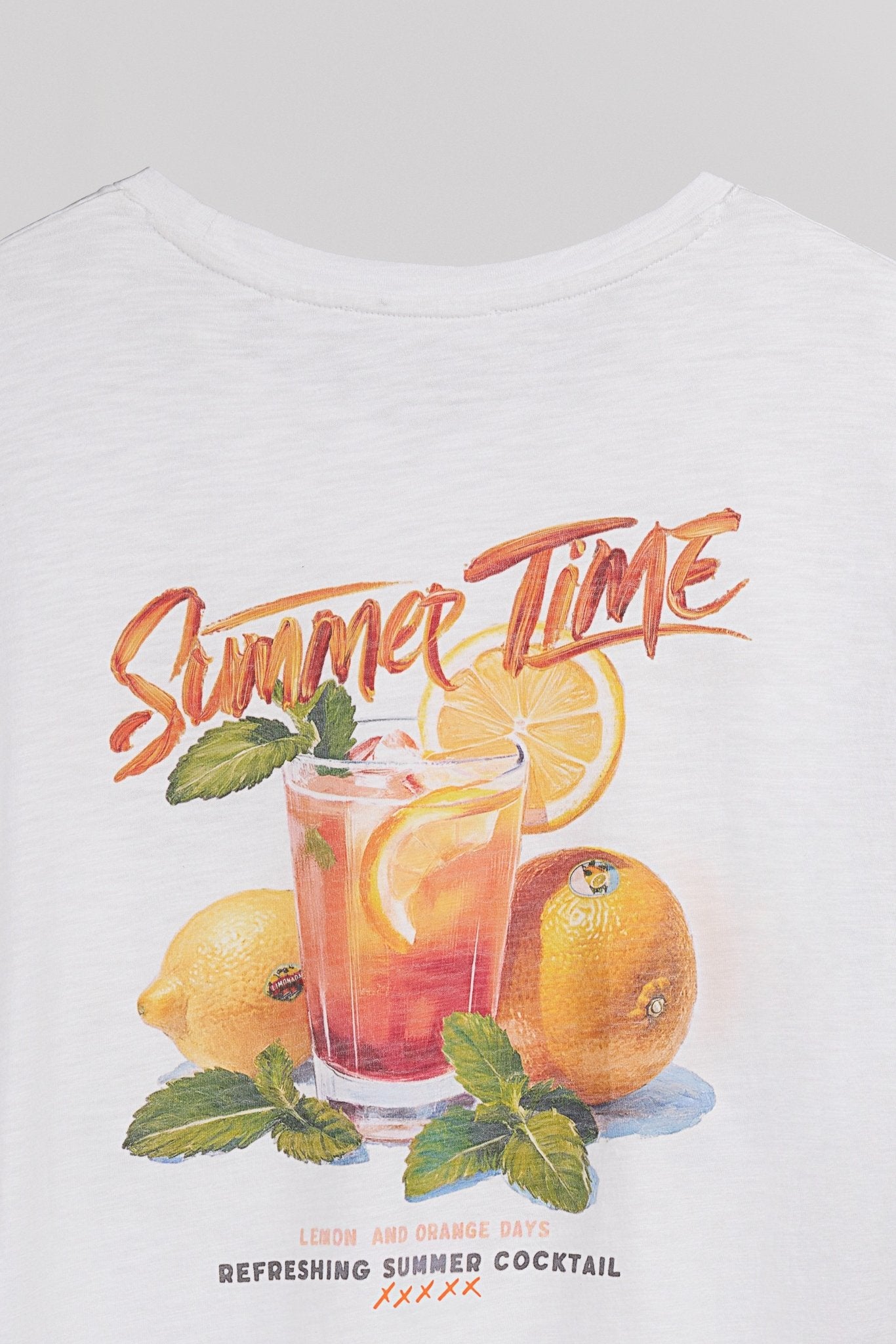 T-shirt T - COCKTAIL BLANC - School Rag