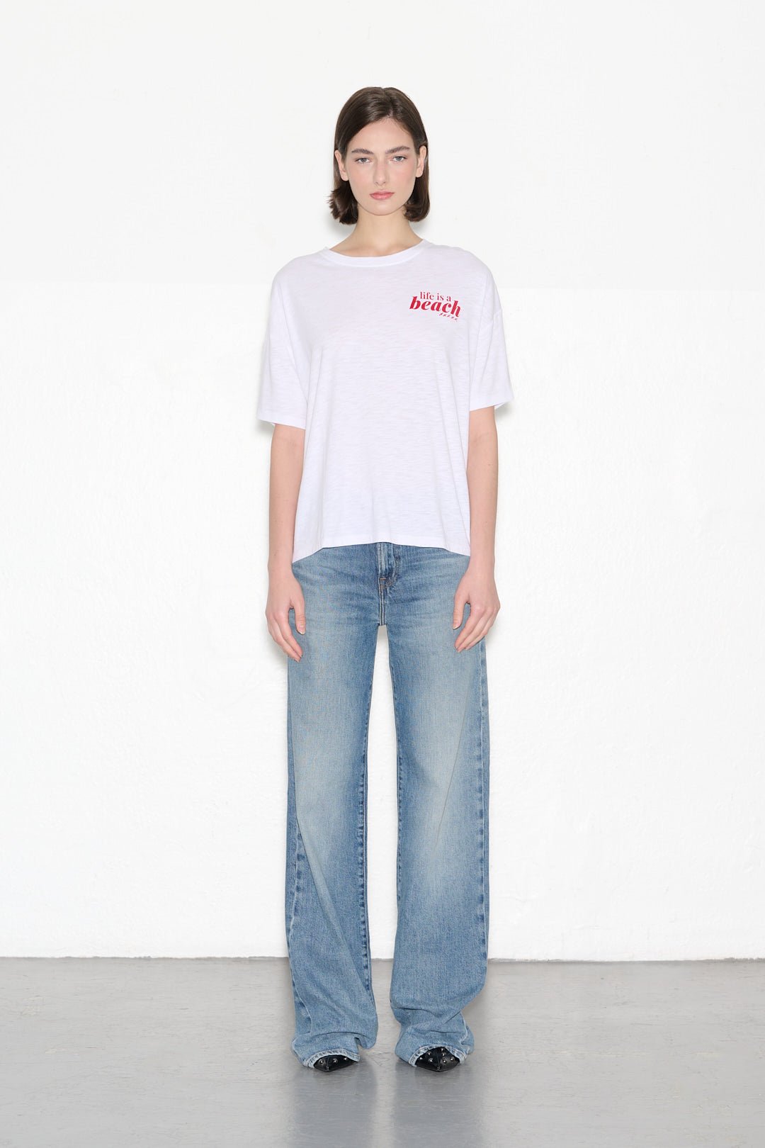 T-shirt T - DAYOFF BLANC - School Rag