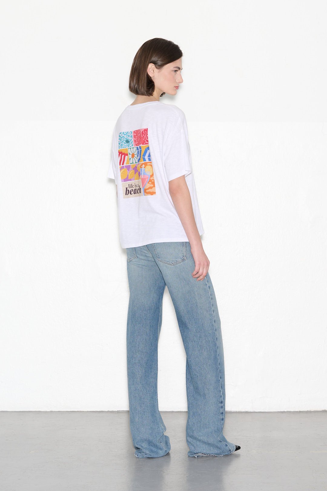 T-shirt T - DAYOFF BLANC - School Rag