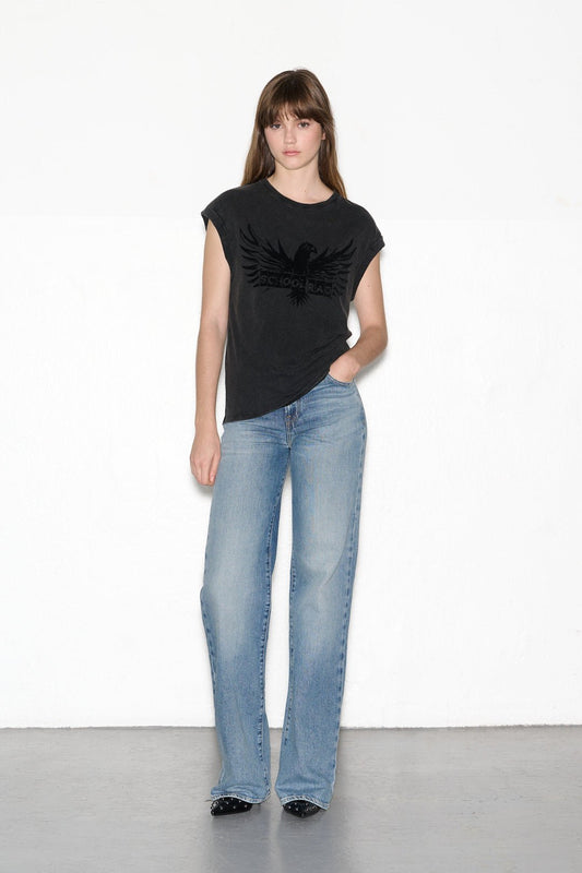 Achat T-shirt T - EAGLE WINGS DARK GREY - School Rag