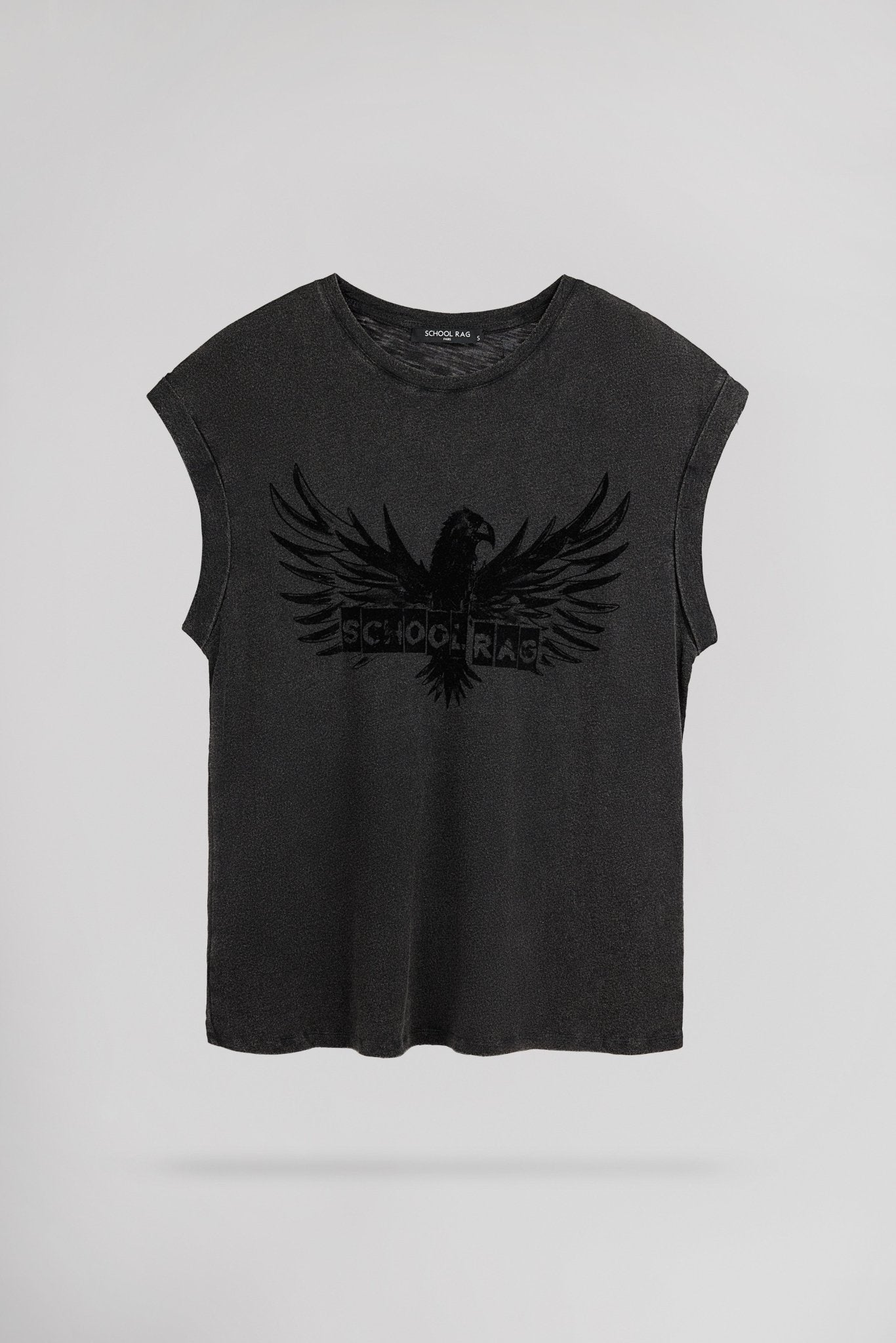 T-shirt T - EAGLE WINGS DARK GREY - School Rag