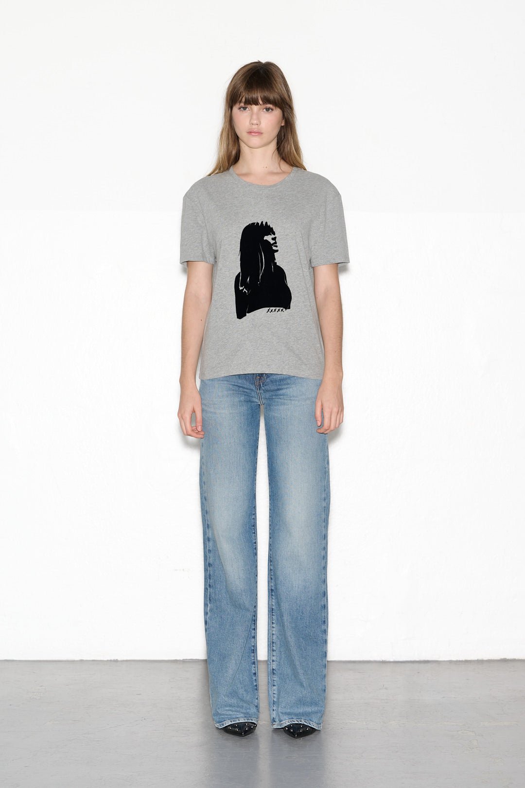 T-shirt T - JANE GRIS CHINE - School Rag