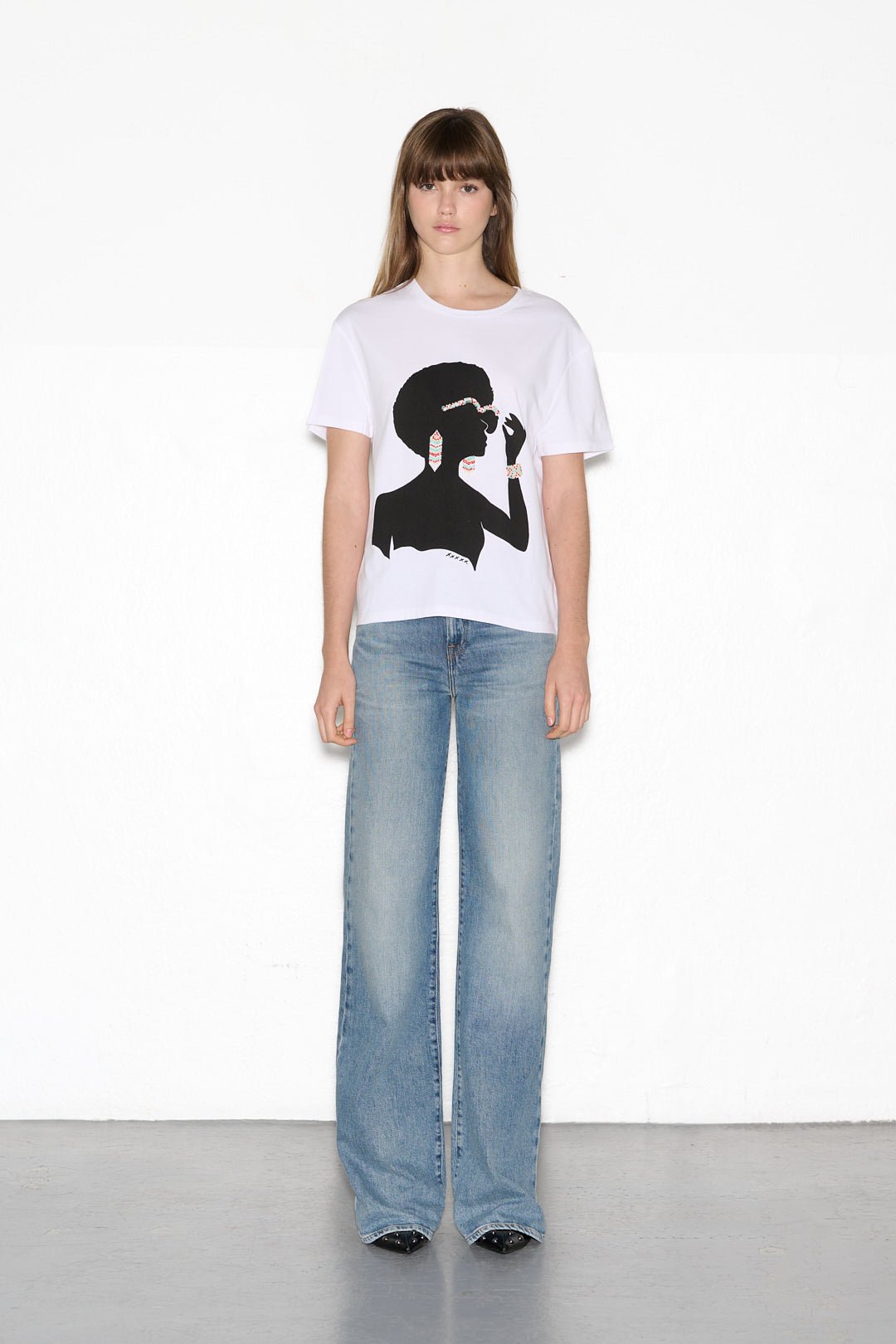 T-shirt T - MADAME COLOR BLANC - School Rag