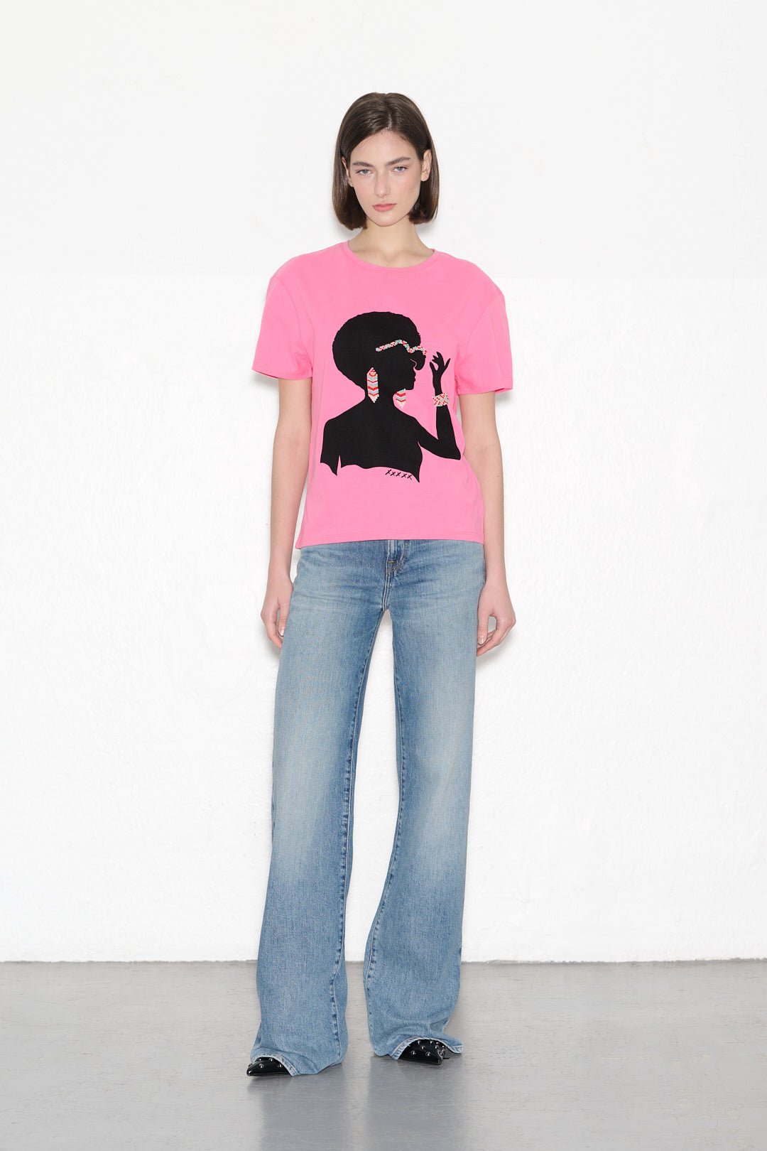 T-shirt T - MADAME COLOR CANDY PINK - School Rag
