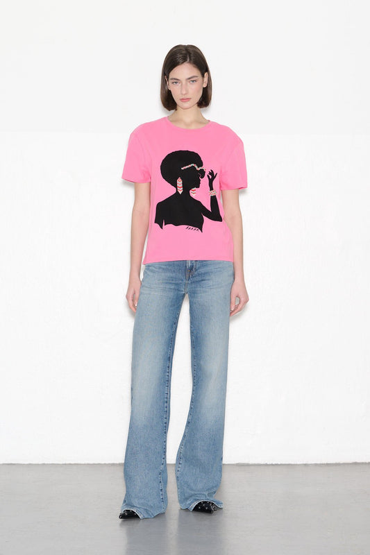 Achat T-shirt T - MADAME COLOR CANDY PINK - School Rag