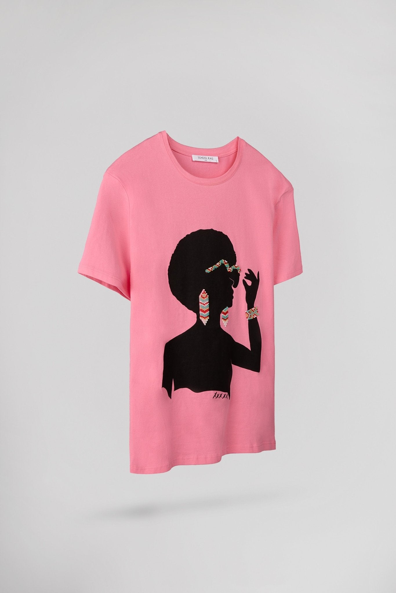 T-shirt T - MADAME COLOR CANDY PINK - School Rag