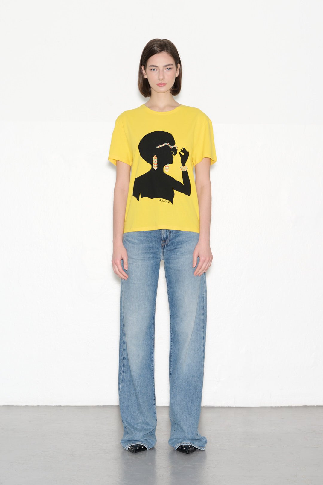 T-shirt T - MADAME COLOR PAILLE - School Rag