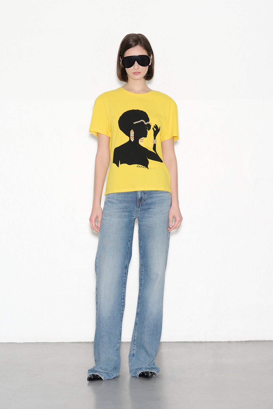 T-shirt T - MADAME COLOR PAILLE - School Rag