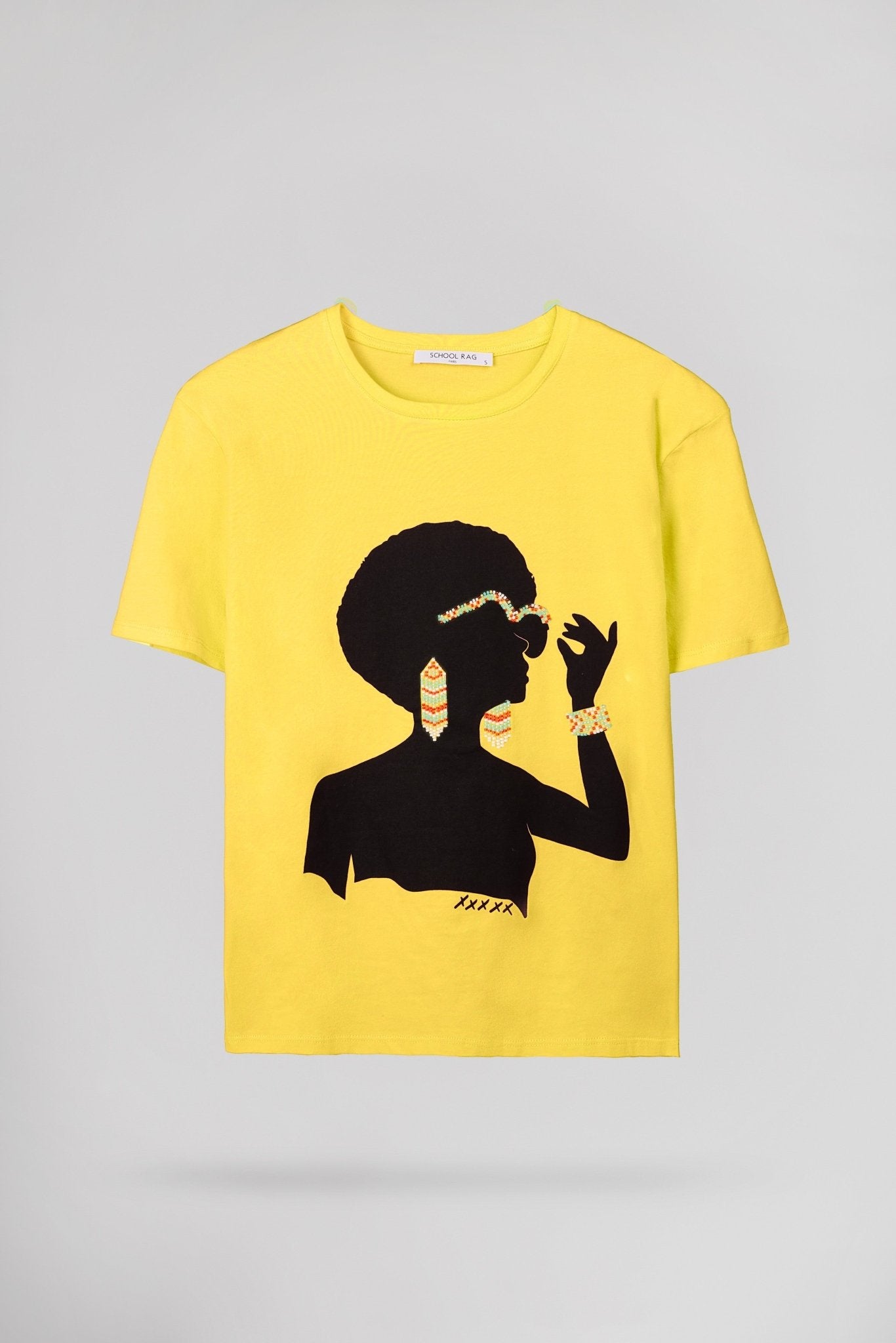 T-shirt T - MADAME COLOR PAILLE - School Rag