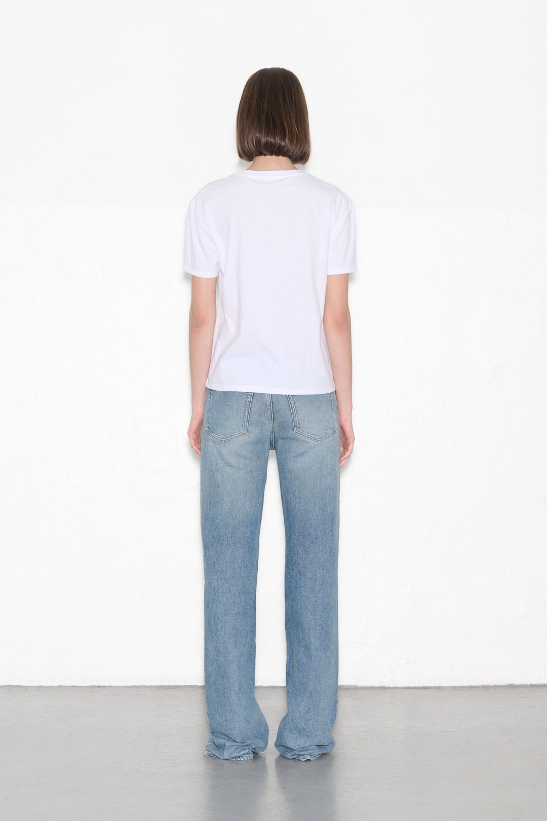 T-shirt T - MADRAS BLANC - School Rag
