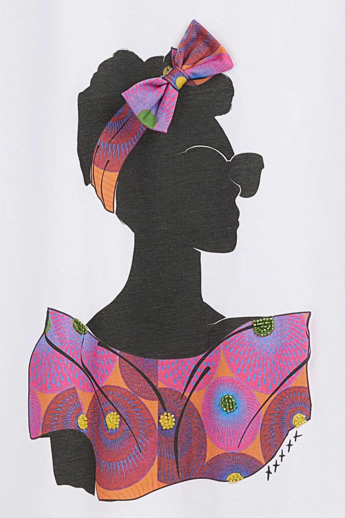 T-shirt T - MADRAS BLANC - School Rag