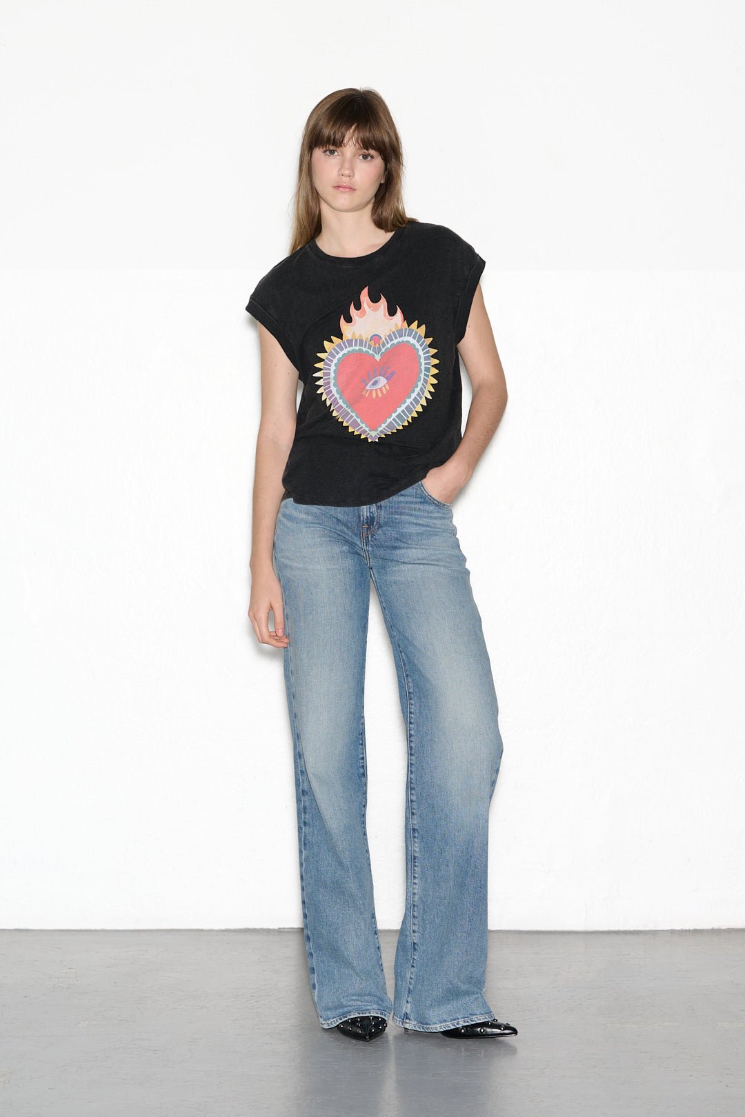 T-shirt T - PRECIOUS ACID DARK GREY - School Rag