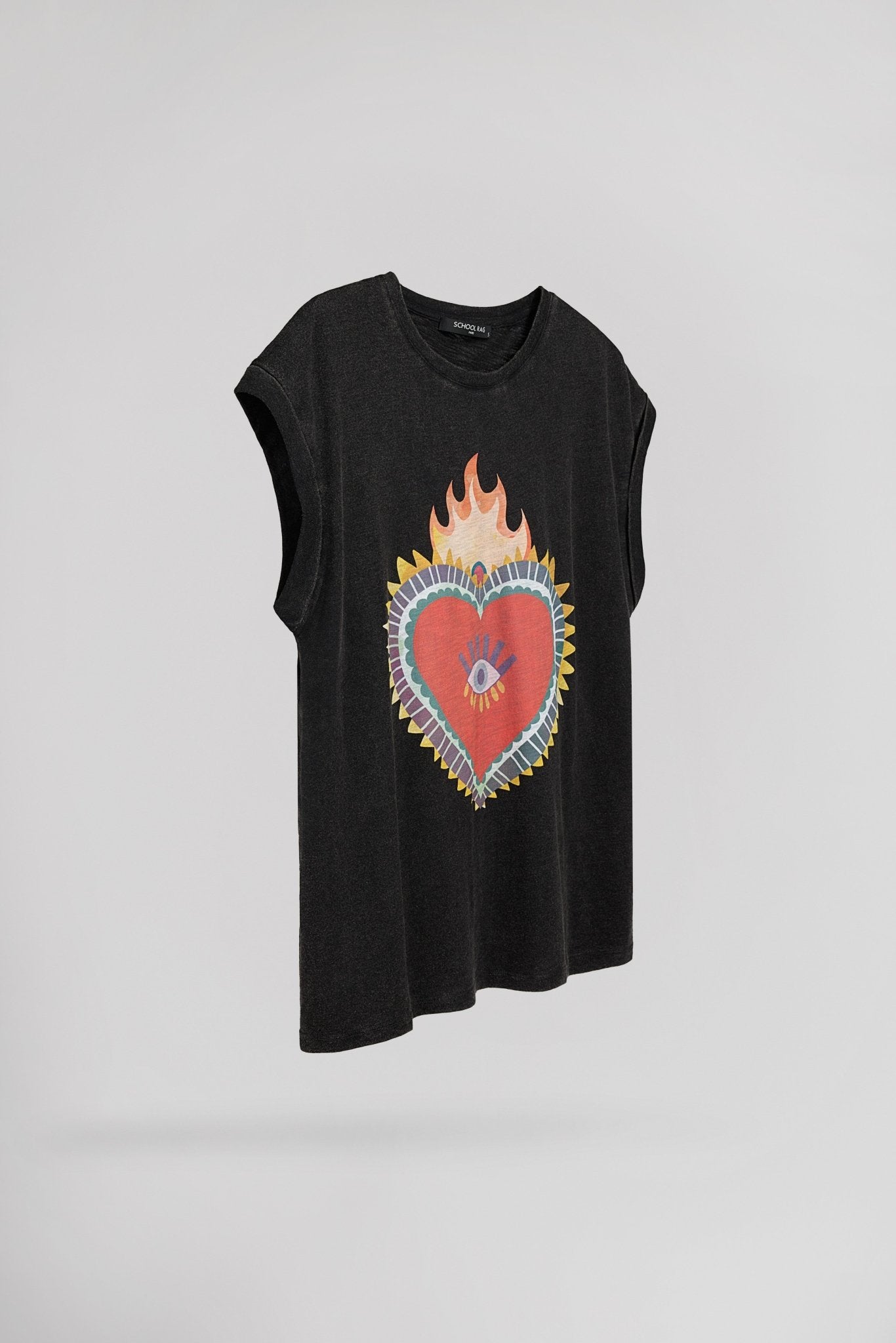 T-shirt T - PRECIOUS ACID DARK GREY - School Rag