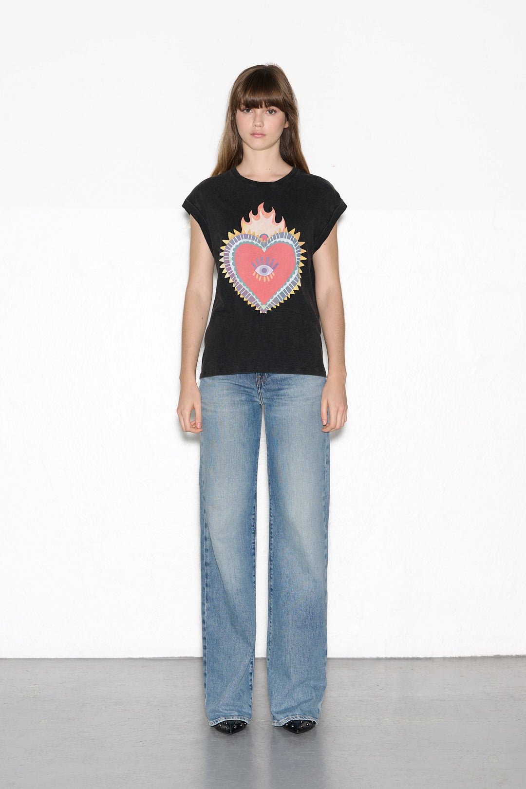 T-shirt T - PRECIOUS ACID DARK GREY - School Rag