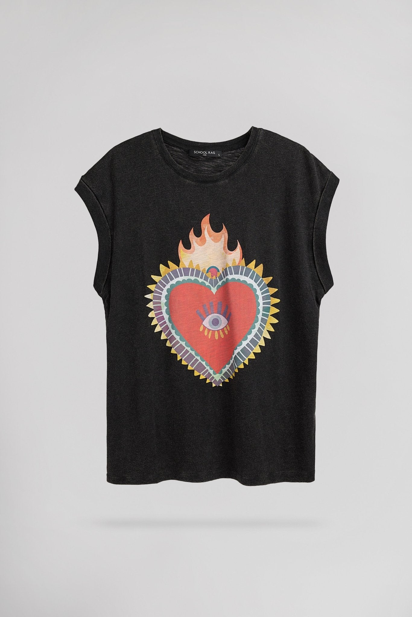 T-shirt T - PRECIOUS ACID DARK GREY - School Rag