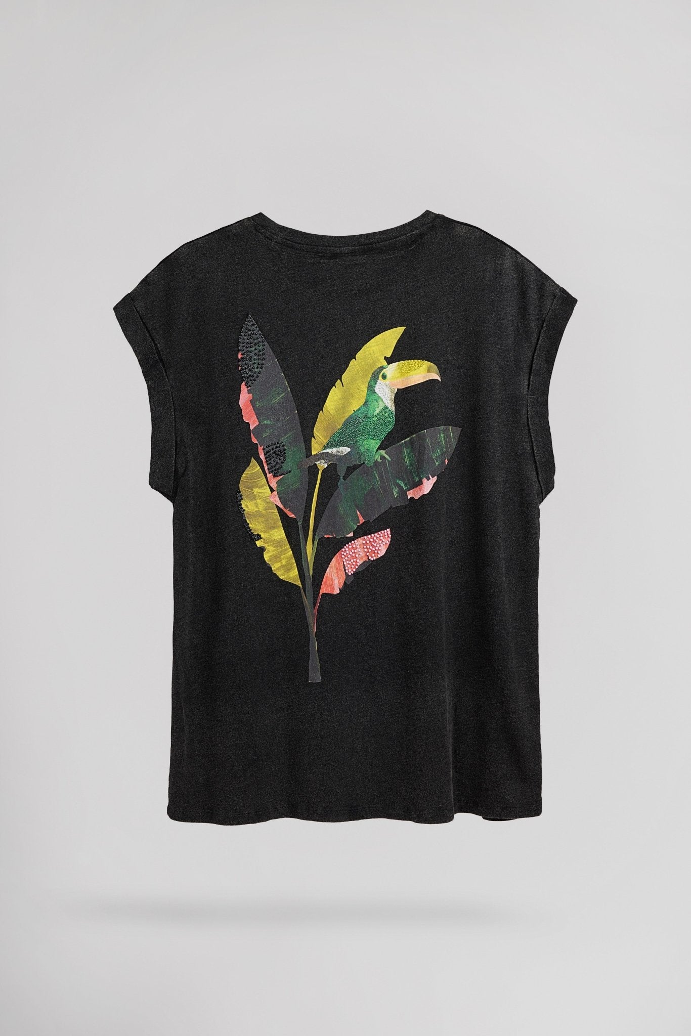 T-shirt TROPICAL DARK GREY - School Rag