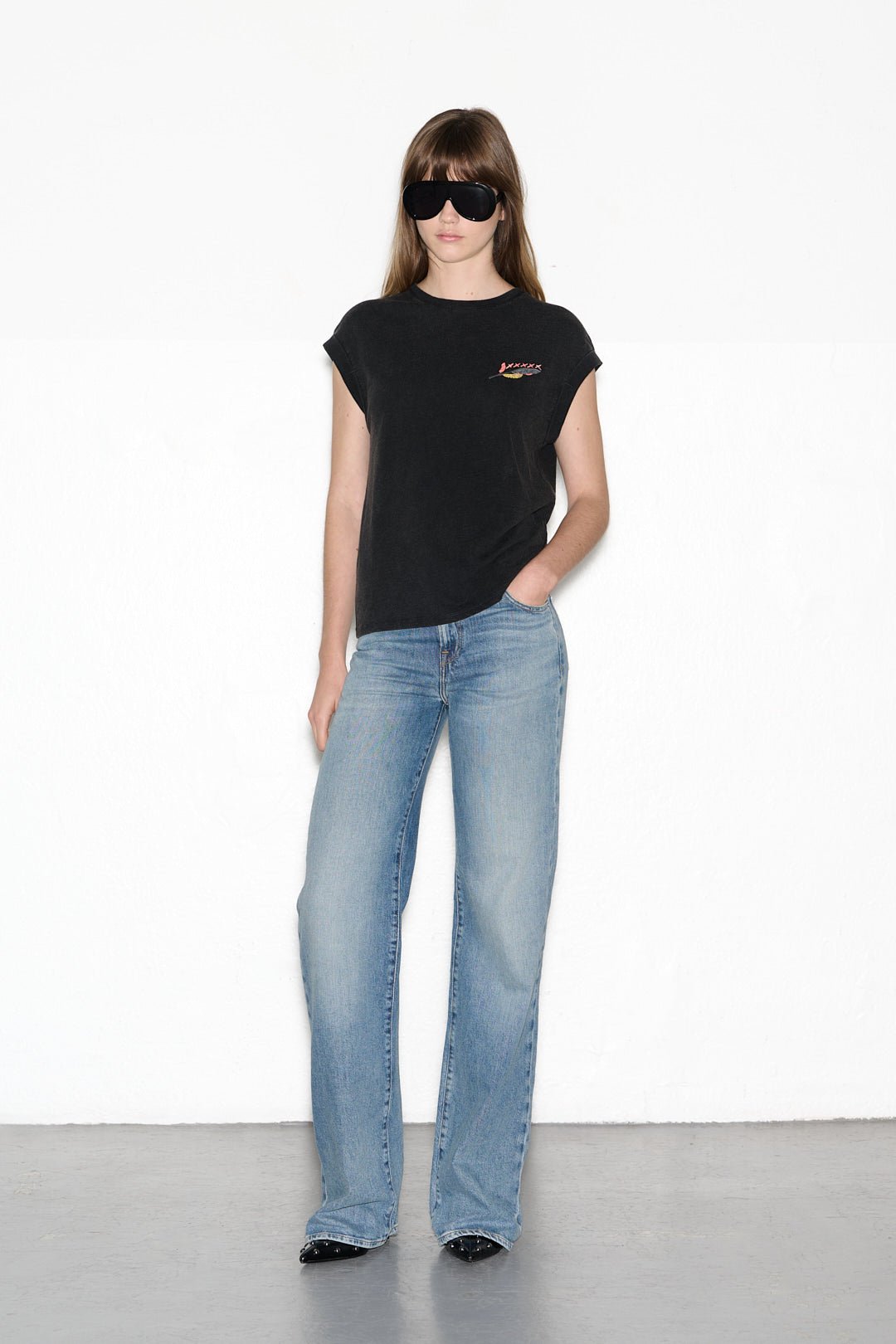 T-shirt TROPICAL DARK GREY - School Rag