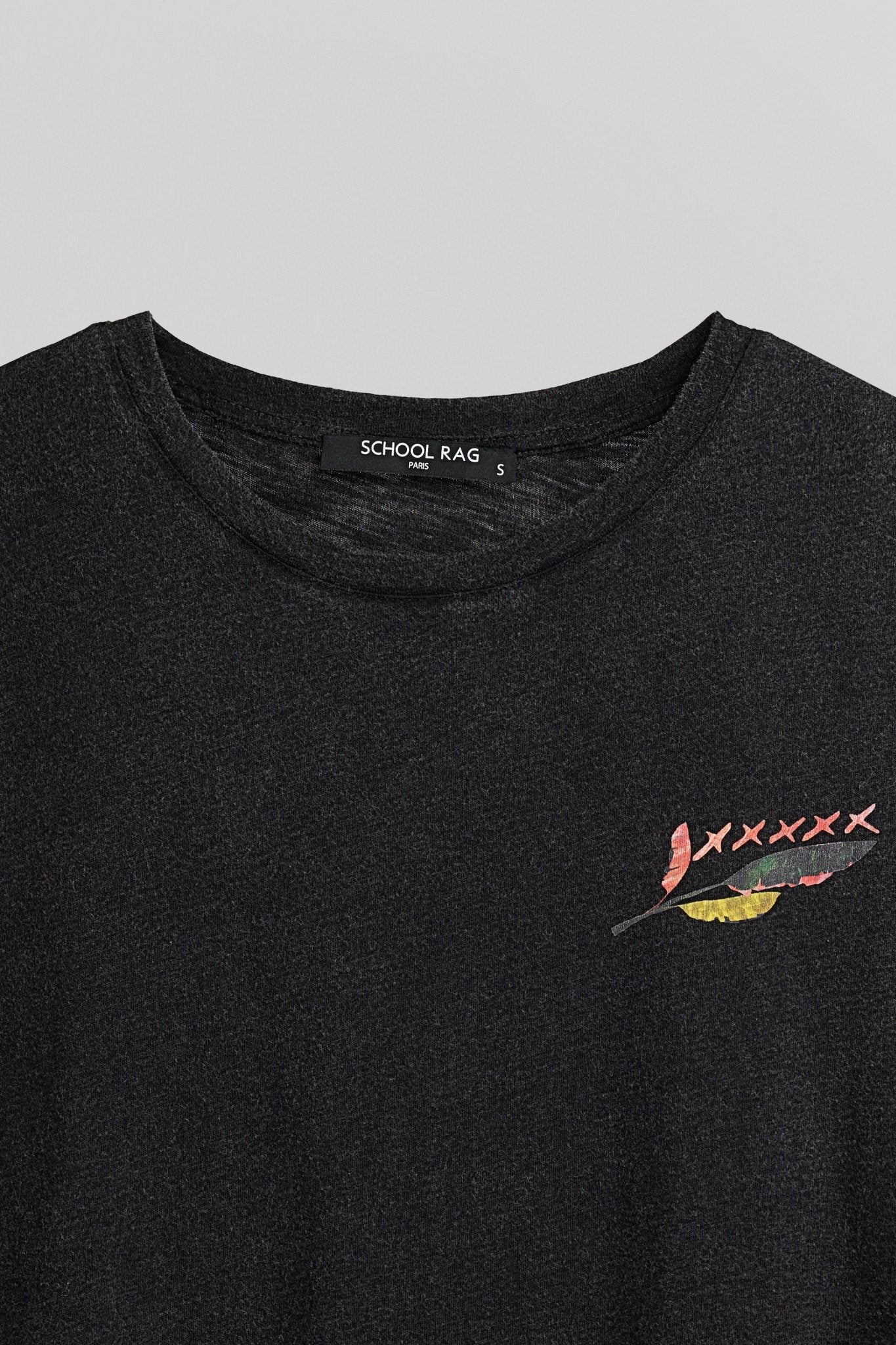 T-shirt TROPICAL DARK GREY - School Rag