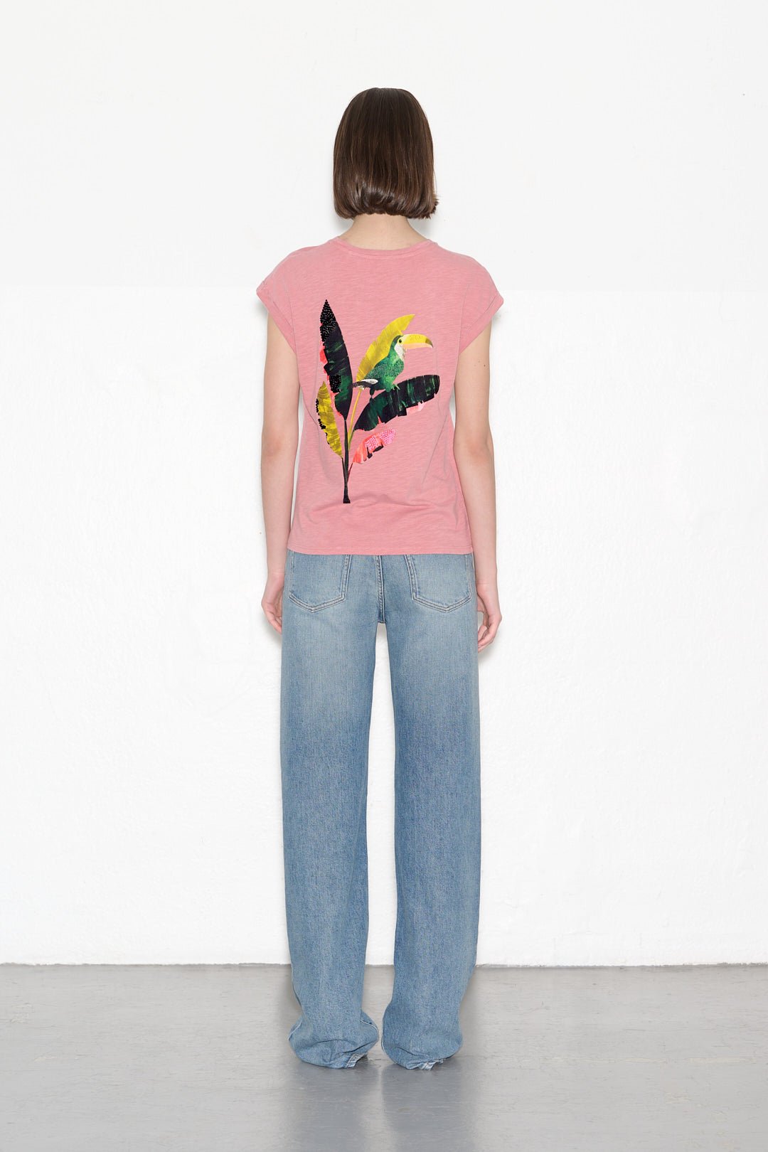 T-shirt TROPICAL PINK SWEET - School Rag