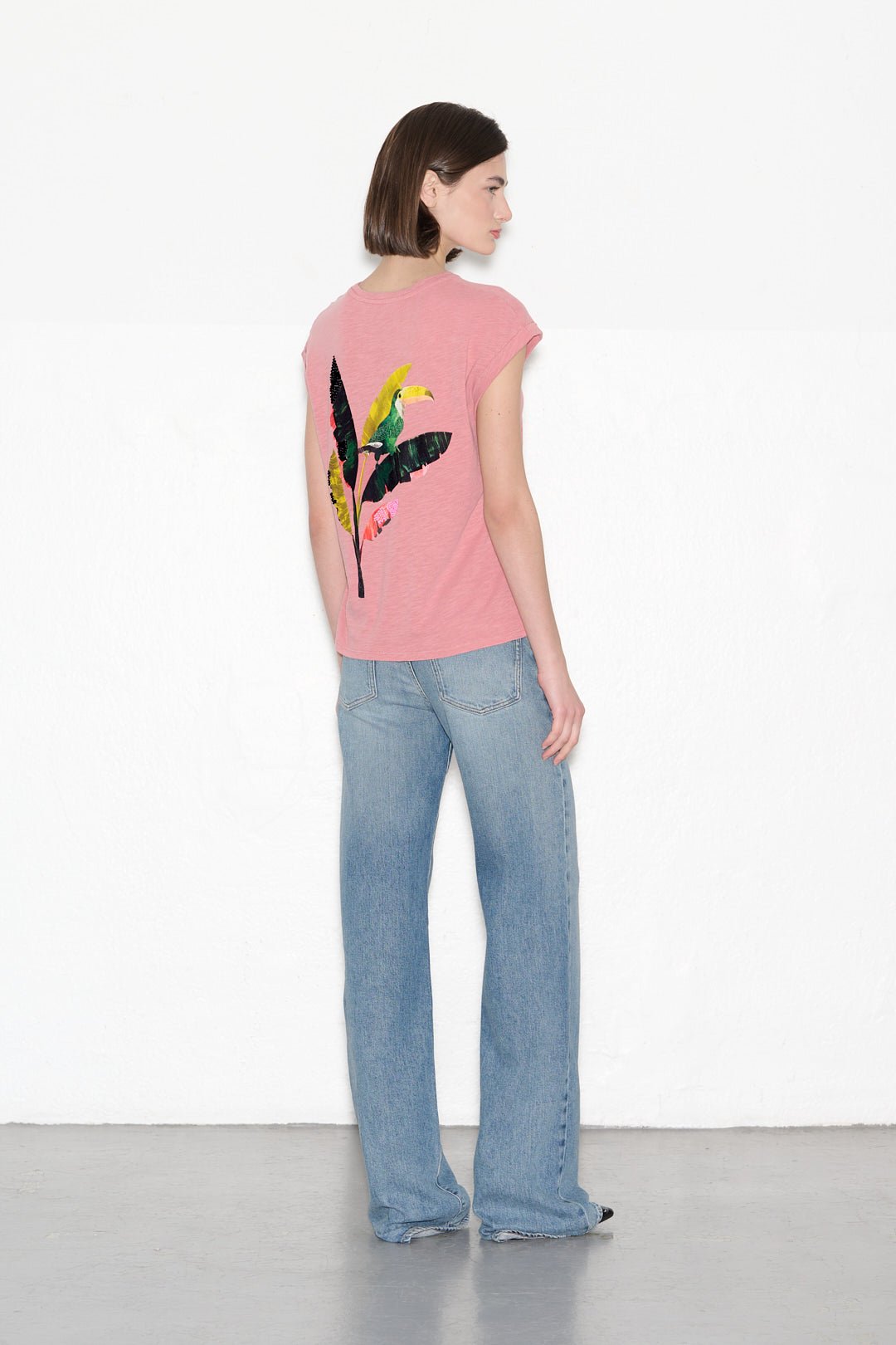 T-shirt TROPICAL PINK SWEET - School Rag