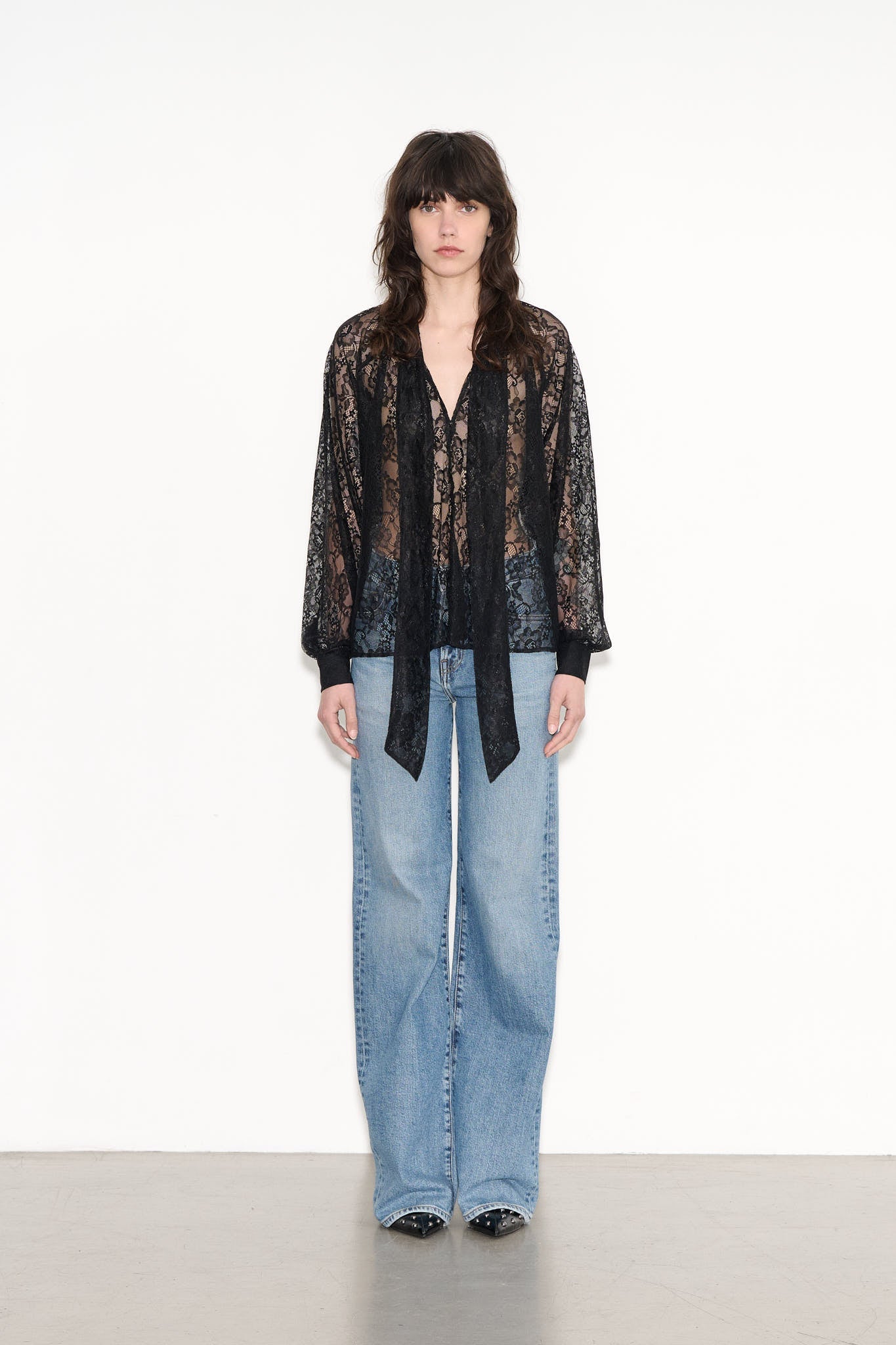 Top ample transparent TIFFEN NOIR - School Rag